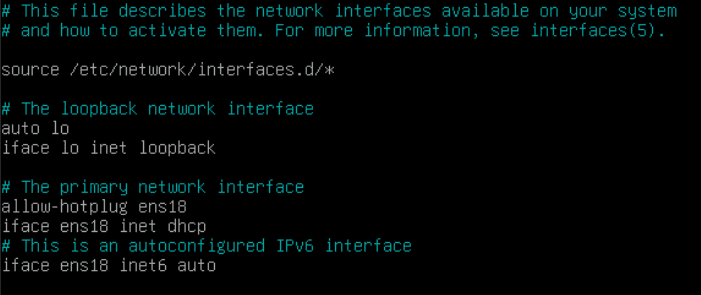 Console output