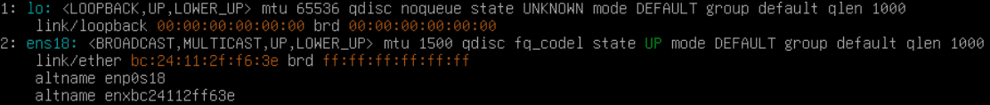 Console output